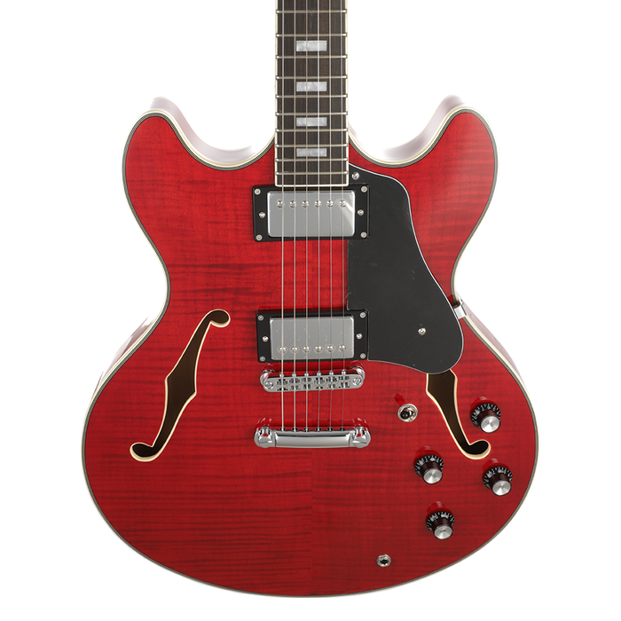 Sire H7 Larry Carlton Semi-Hollow Body Electric Guitar - See Through Red - Preorder - New