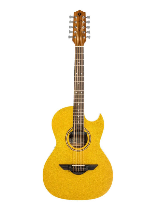 H. Jimenez El Estandar Acoustic/Electric Bajo Quinto - Gold Sparkle Top - New,Gold Sparkle