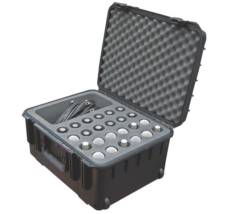 SKB 3I-2015-MC24 iSeries Waterproof 24-Microphone Case W/ Wheels