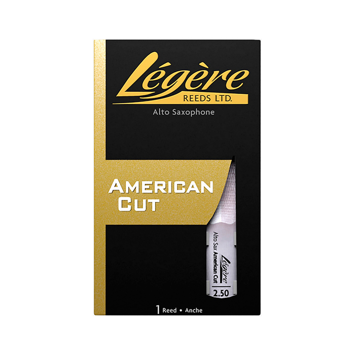 Legere LGASA-2.50 American Cut Alto Saxophone Reed - 2.50 - New,2.5