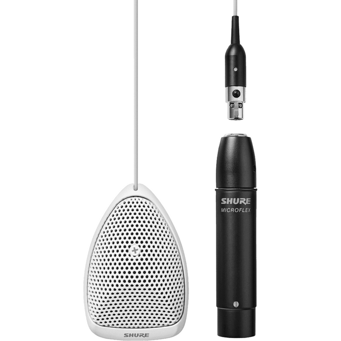 Shure MX391W/O Microflex Boundary Omnidirectional Microphone - White