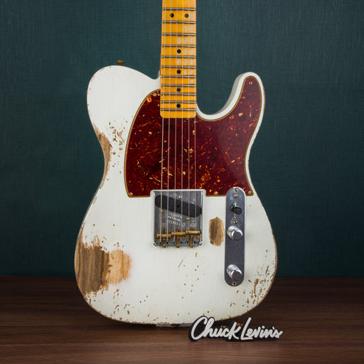 Fender Custom Shop 1950 Esquire Heavy Relic Guitar - Aged Olympic White - CHUCKSCLUSIVE - #R118653