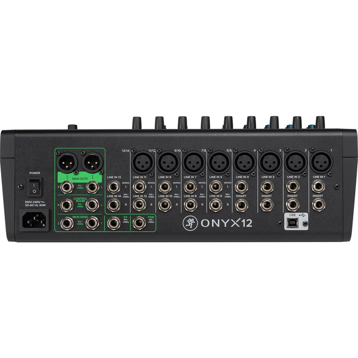 Mackie Onyx12 Premium 12-Channel Analog USB Mixer