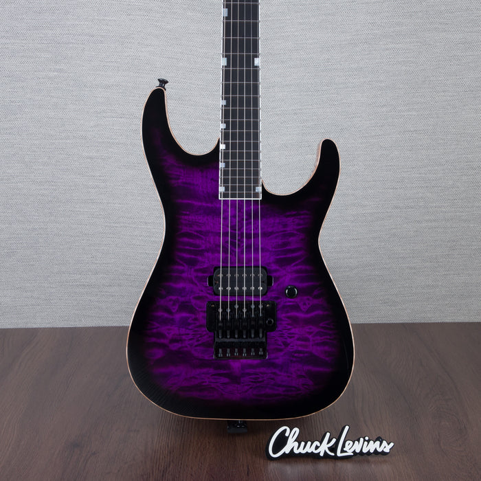 ESP USA M-1 DX Electric Guitar - Dark Purple Sunburst - #US24212