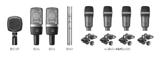 AKG Drum Set Premium Reference Drum Microphone Package