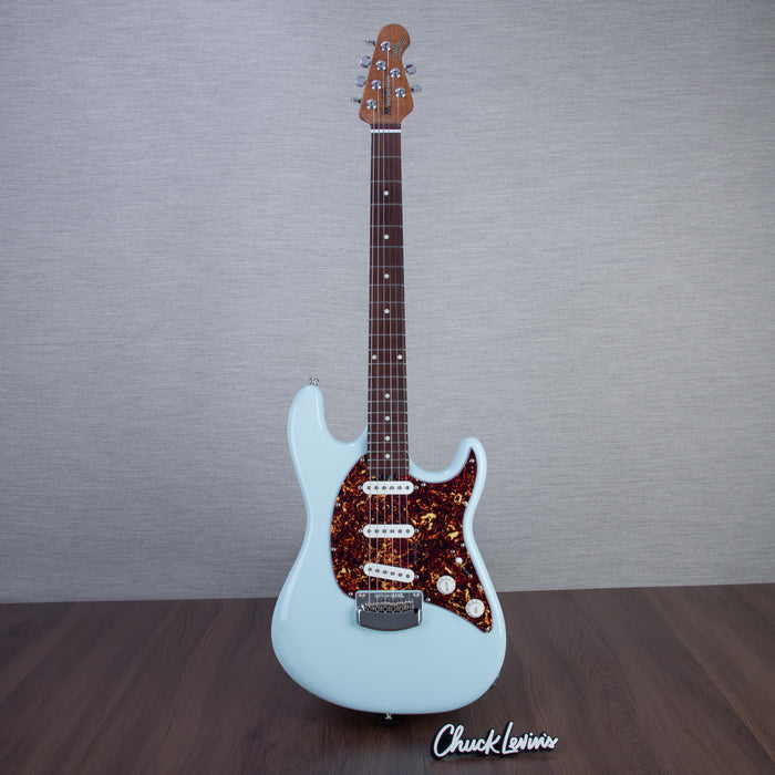 Music Man Cutlass SSS Trem Electric Guitar - Powder Blue - New