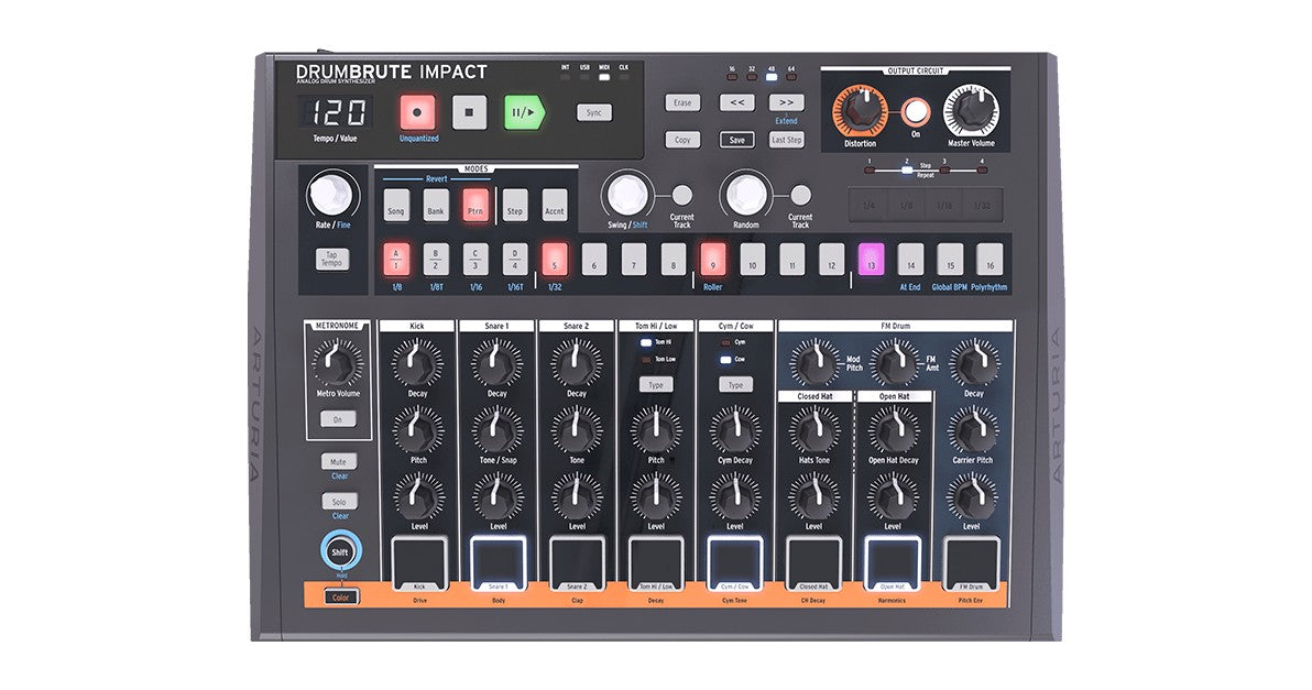 Arturia DrumBrute Impact Analog Drum Synthesizer