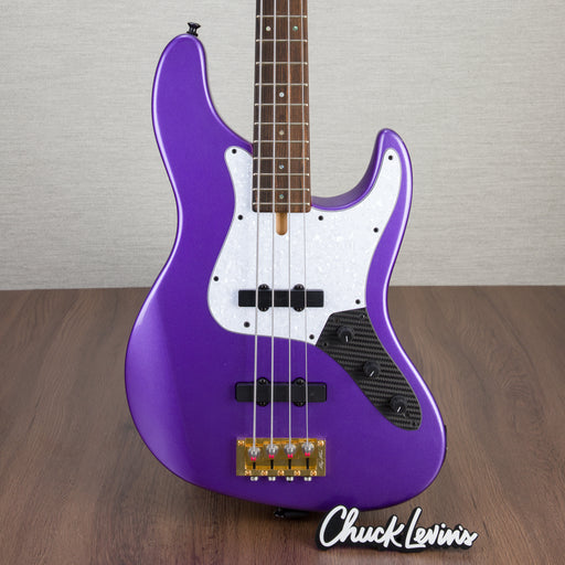 Brubaker USA JXB-4 Standard Electric Bass Guitar - Purple Standard - #016-21