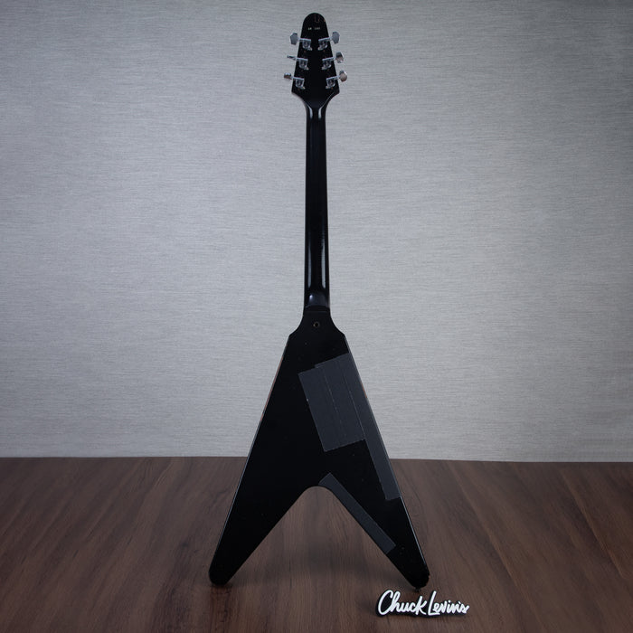 Gibson Custom Shop Kirk Hammet 1979 Flying V Electric Guitar - Ebony - #KH109