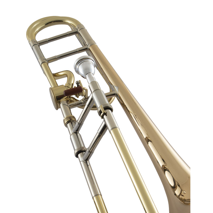 Bach 42AG Stradivarius Professional Tenor Trombone - Lacquer with Gold Brass Bell, Hagmann Valve