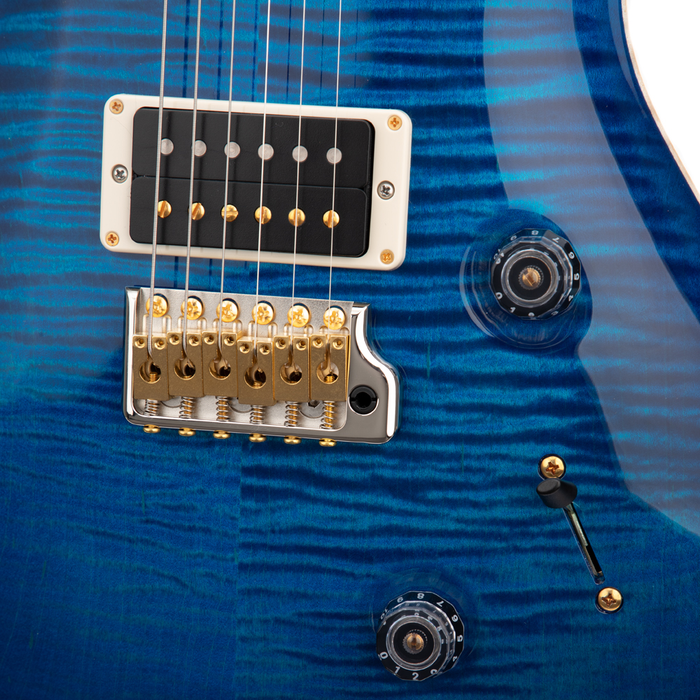 PRS Custom 24 10-Top Electric Guitar - Blue Burst/Blue Back