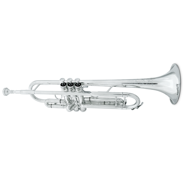 XO Brass 1602S Bb Yellow Brass Trumpet - Silver Plated