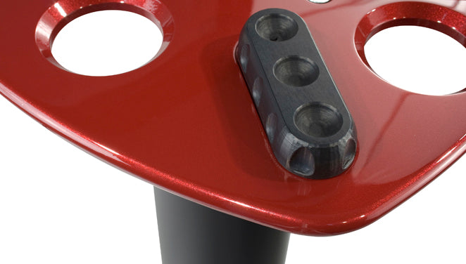 Ultimate Support MS90/36R Studio Monitor Stands- Pair - Red And Black