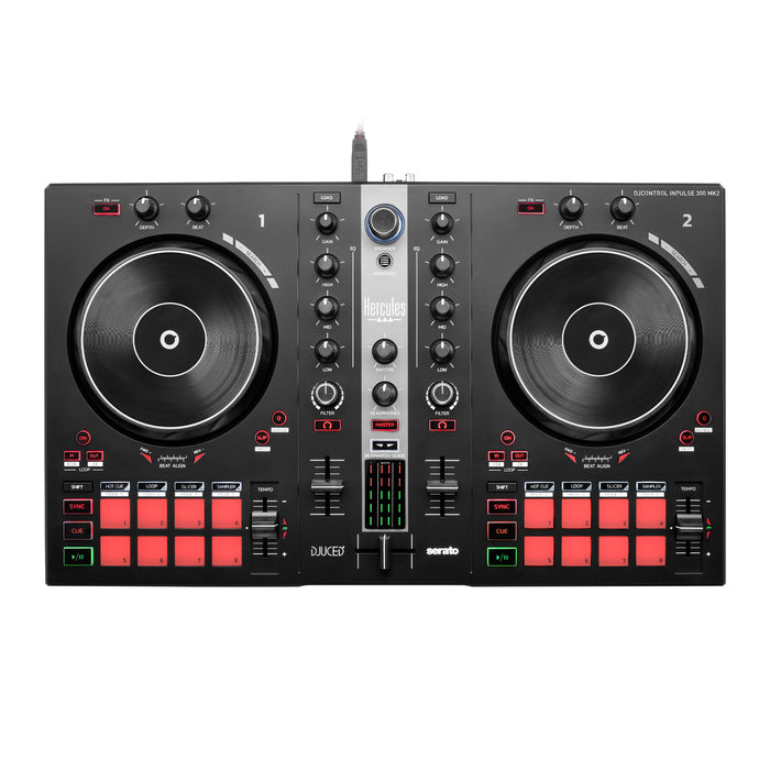 Hercules DJ DJ ESSENTIALS KIT Includes Inpulse 300 MK2, DJ Monitor 42, and HDP DJ60 Headphones