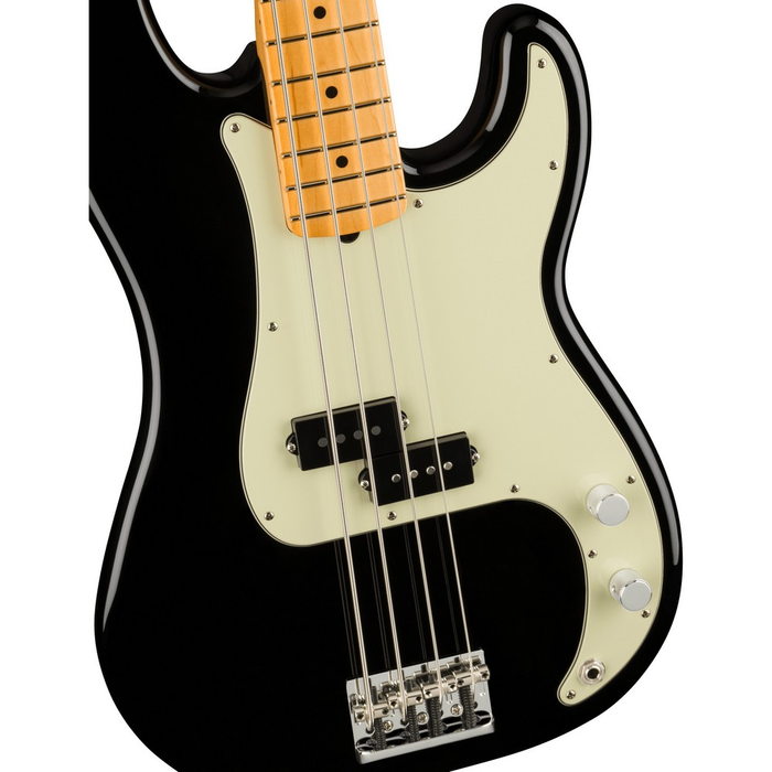 Fender American Professional II Precision Bass Guitar, Maple Fingerboard - Black - Preorder