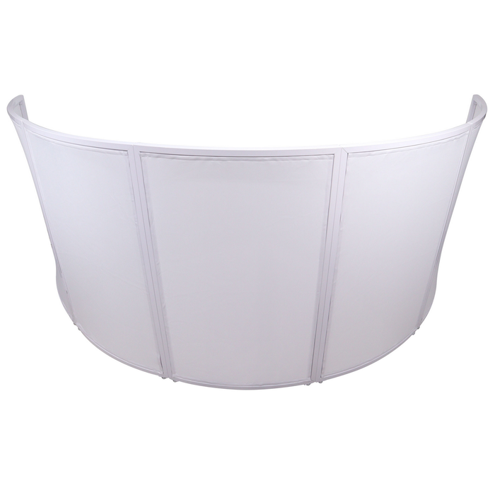 Pro-X LUNA DJ Facade 5 Panel Circular White Hardware with White Scrim Kit