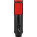 MXL Tempo USB Mic With Headphone Jack - Black Body With Red Grill