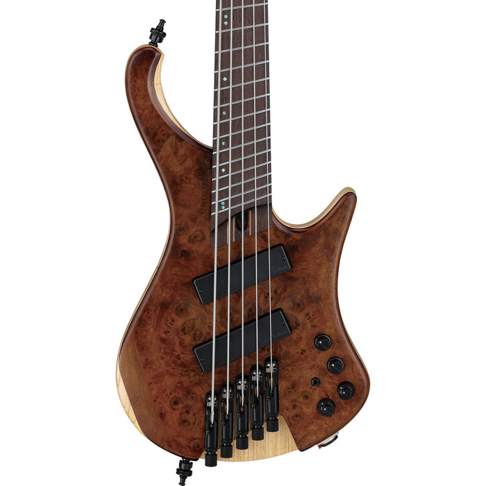 Ibanez 2022 EHB1265MS Ergonomic Headless 5-String Multi Scale Bass Guitar - Natural Mocha Low Gloss