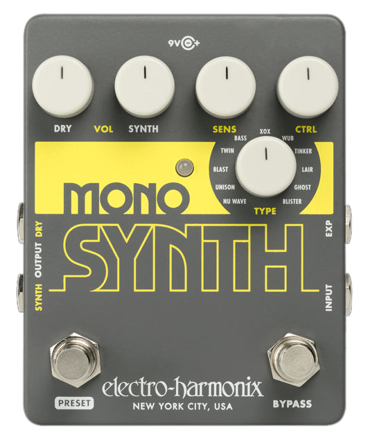 Electro-Harmonix Mono Synth Guitar Synthesizer Pedal