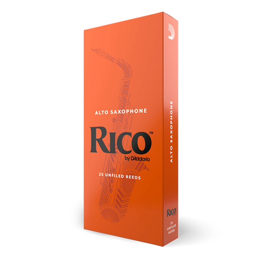 D'Addario RJA25 Rico Unfiled Alto Saxophone Reed - 25-Pack - New,1.5