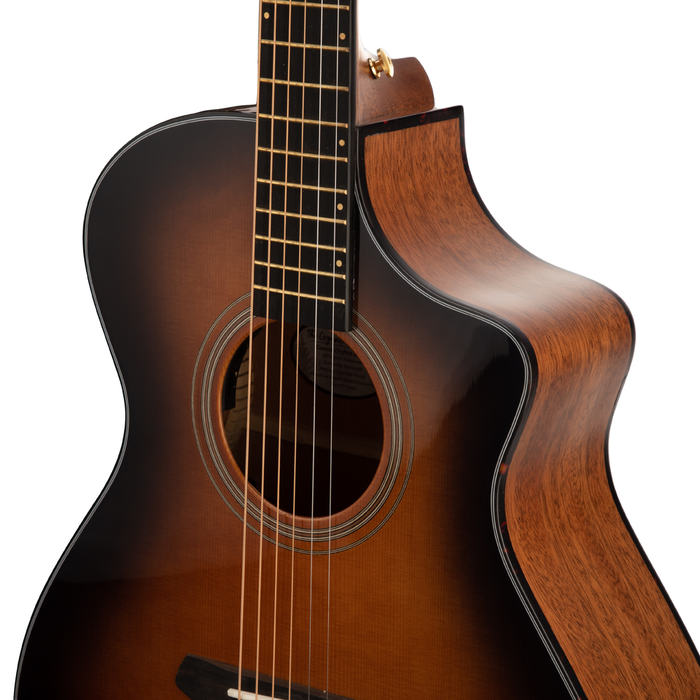 Breedlove Performer Concert Bourbon CE Acoustic Guitar - Bourbon Burst High Gloss - Preorder - New