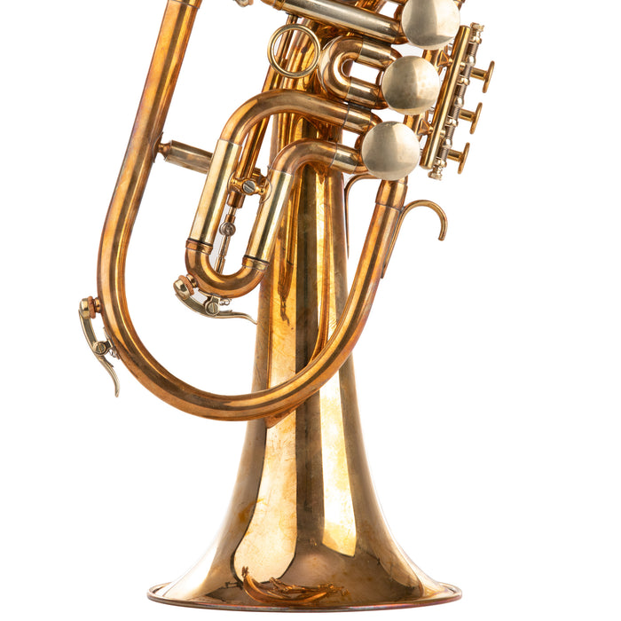 Schagerl "Killer Queen" Rotary Valve Flugelhorn - Raw Brass