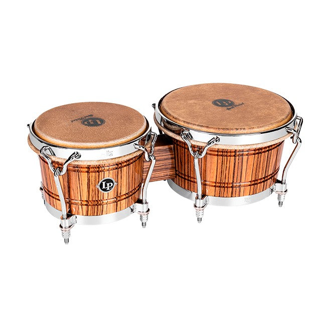 LP Limited-Edition 60th-Anniversary John "Dandy" Rodriguez Bongos Set - Zebrawood