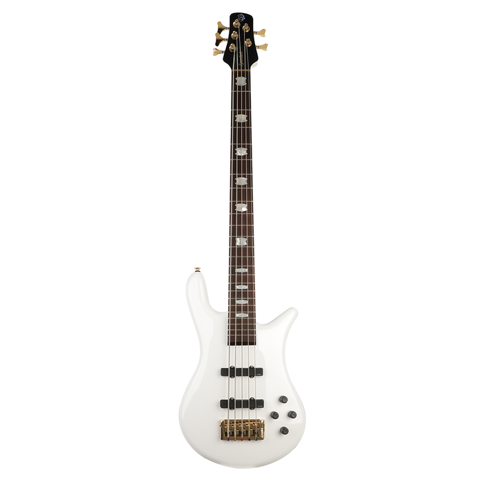 Spector Euro 5 Classic 5-String Bass Guitar - Solid White - New