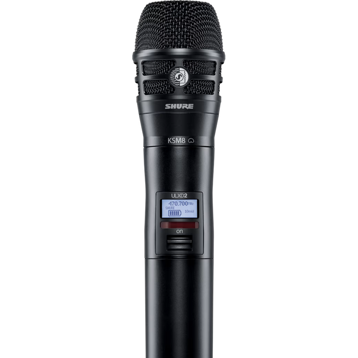 Shure ULXD2/K8 Handheld Transmitter with KSM8 Capsule - Black, H50 Band