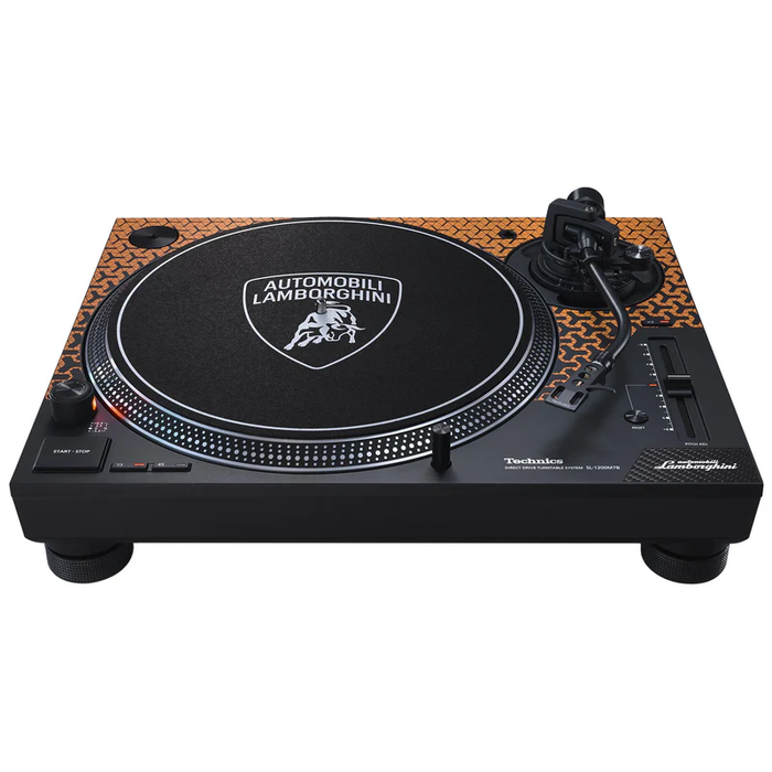 Technics SL-1200M7BPD MK7 Lamborghini Orange with Lp and Slipmat