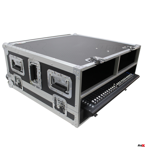 PRO X XS-AHSQ5DHW Flight-Road Case for Allen & Heath SQ5 Console with Doghouse and Wheels