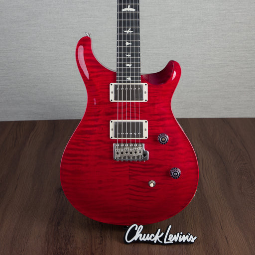 PRS CE24 Flame Maple Electric Guitar, Ebony Fingerboard - Scarlet Red - CHUCKSCLUSIVE - #230365235