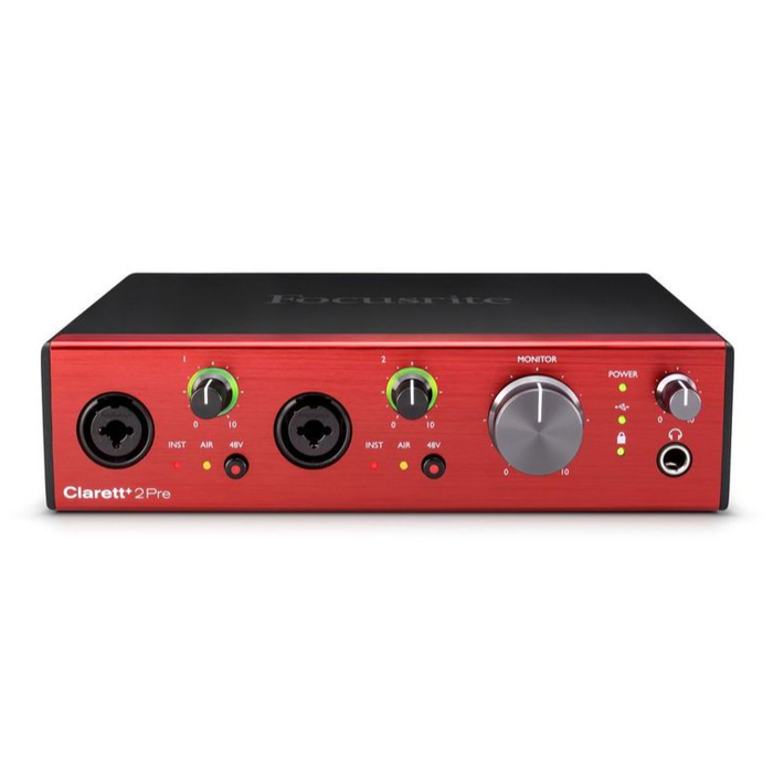 Focusrite Clarett+ 2Pre 10-In/4-Out Audio Interface