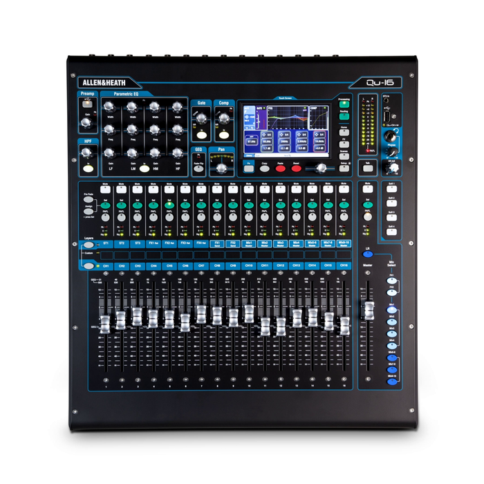 Allen & Heath QU-16C 16 Channel Digital Mixer - Chrome Edition - New