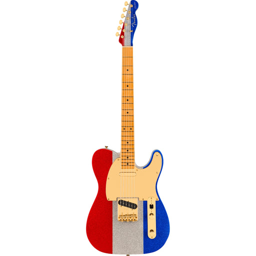 Fender Buck Owens Signature Telecaster Electric Guitar - Red, Silver and Blue Sparkle - Preorder