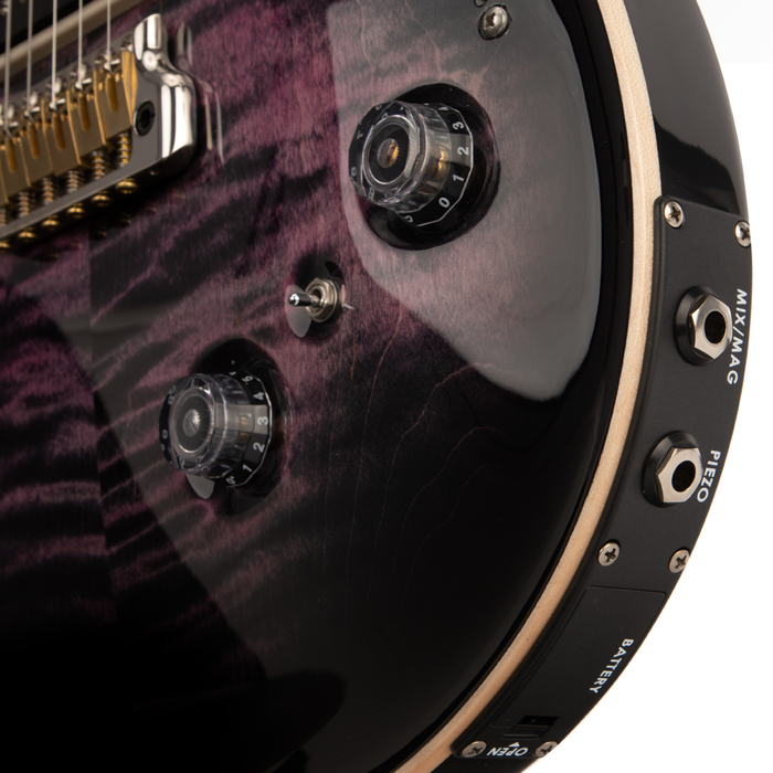 PRS Custom 24 Piezo Electric Guitar - Purple Iris Smokeburst - New