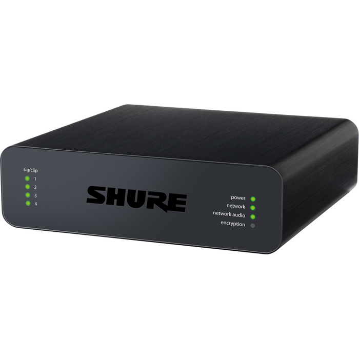 Shure ANI4OUT-BLOCK 4-Channel Audio Network Interface - Display, Open Box, Mint