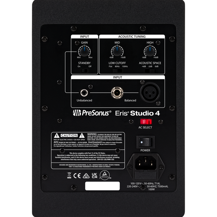 PreSonus Eris Studio 4 Active 4.5-Inch Studio Monitor