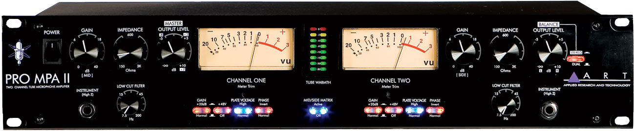 ART Pro MPA-II Two Channel Microphone Preamp