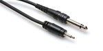 Hosa CMP305 Mono Interconnect, 3.5 mm TS to 1/4" TS, 5 Feet