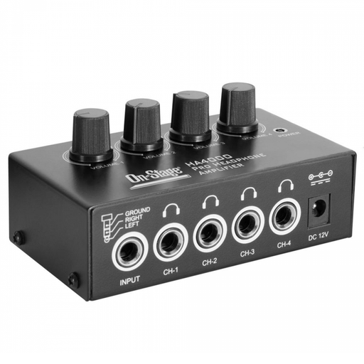 On Stage HA4000 4-Channel Headphone Amplifier