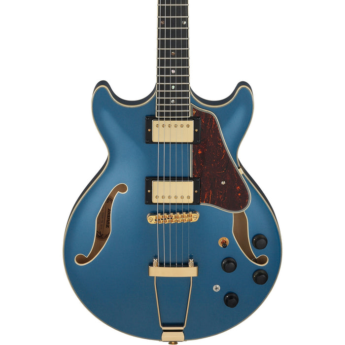 Ibanez 2022 AMH90 Artcore Expressionist Hollowbody Electric Guitar - Prussian Blue Metallic - New