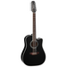 Takamine EF381SC 12-String Dreadnought Cutaway Acoustic Electric Guitar - Black - New