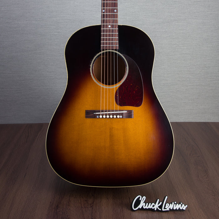 Gibson Murphy Lab 1942 Banner J-45 Light Aged Acoustic Guitar - Vintage Sunburst Light - #22533055