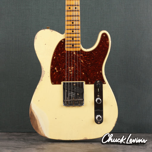 Fender Custom Shop 1950 Esquire Heavy Relic Guitar - Aged Vintage White - CHUCKSCLUSIVE - #R124040