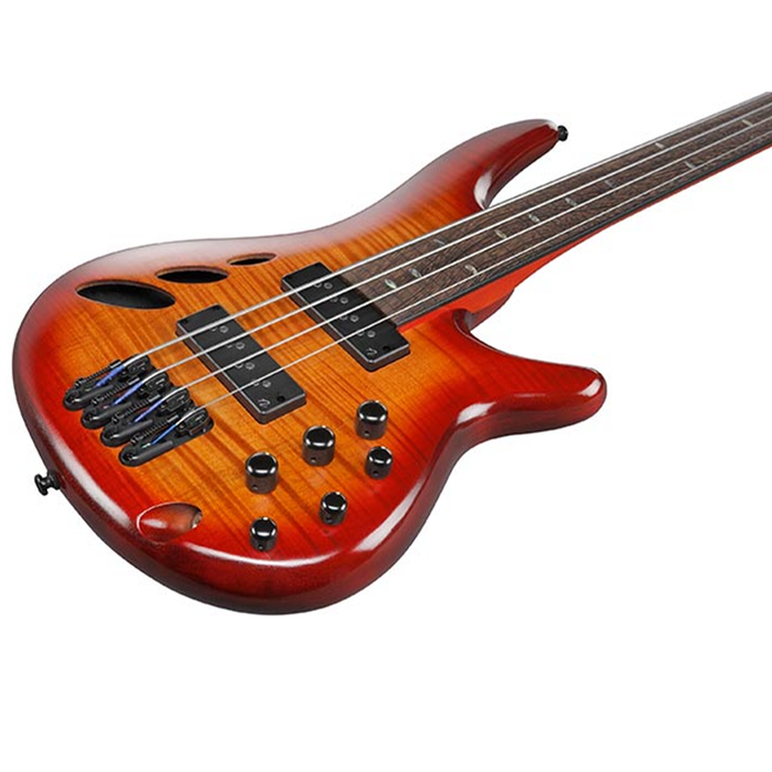 Ibanez SRD900FBTL Fretless Bass Guitar - Brown Topaz Burst Low Gloss