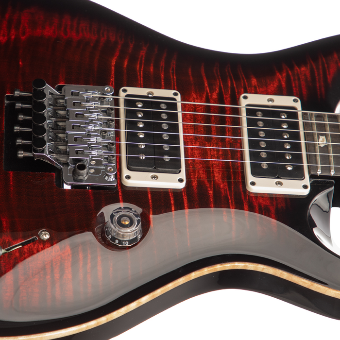 PRS Custom 24 Floyd Electric Guitar - Fire Red Burst - New