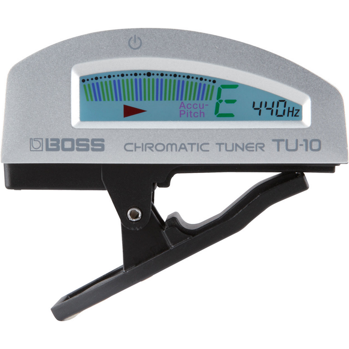 Boss TU-10-SV Clip-On Chromatic Tuner - Silver