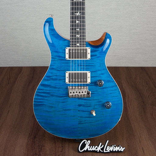 PRS CE24 Flame Maple Electric Guitar, Ebony Fingerboard - Blue Mateo - CHUCKSCLUSIVE - #230364704