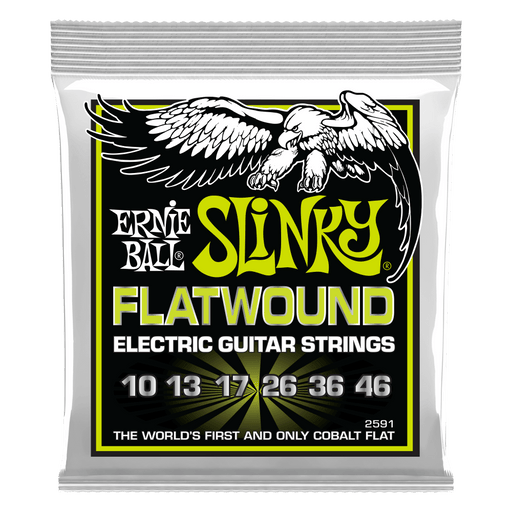 Ernie Ball 2591 Regular Slinky Flatwound Electric Guitar Strings - .010-.046